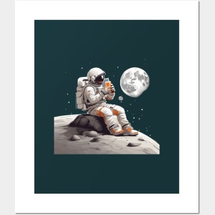 Astronaut in space Posters and Art